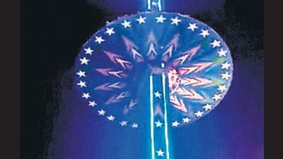 On Sunday, 10 persons suffered injuries after the joyride came crashing down from 50 feet above the ground during a fair at the Dussehra Ground in Phase-8, Mohali. On Monday, the police booked the manager along with the employees under various Sections of the Indian Penal Code (IPC). (ANI File Photo)