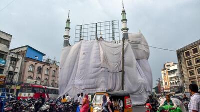 The Telangana government’s decision not to allow immersion of Ganesh idols made of plaster of paris (PoP) in the historic Hussainsagar lake in the heart of Hyderabad has evoked strong protests from Hindu groups. (PTI) The Telangana government’s decision not to allow immersion of Ganesh idols made of plaster of paris (PoP) in the historic Hussainsagar lake in the heart of Hyderabad has evoked strong protests from Hindu groups. (PTI)