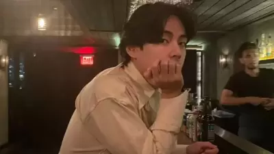 BTS' V shared unseen pictures from his New York visit. BTS' V shared unseen pictures from his New York visit.