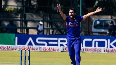 Deepak Chahar in action for Team India. (AFP) Deepak Chahar in action for Team India. (AFP)
