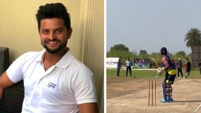 Suresh Raina showcased his batting exploits in a viral video (Suresh Raina Twitter) Suresh Raina showcased his batting exploits in a viral video (Suresh Raina Twitter)