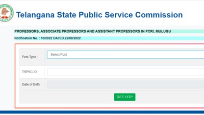 TSPSC professor recruitment: Interested candidates can apply for the vacancies at the official website tspsc.gov.in (tspsc.gov.in)