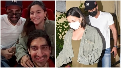 Mom-to-be Alia Bhatt rocks effortless pregnancy look with Ranbir Kapoor to watch Brahmastra in 3D&nbsp; (Instagram, HT Photo/Varinder Chawla)
