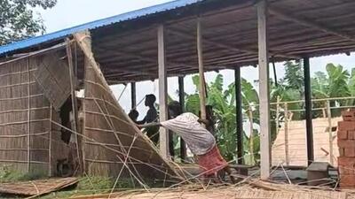 Residents of Darogar Alga village in Goalpara district’s Pakhiura Char area said they were not aware that the madrasa was being used for terror activities (Screengrab) Residents of Darogar Alga village in Goalpara district’s Pakhiura Char area said they were not aware that the madrasa was being used for terror activities (Screengrab)