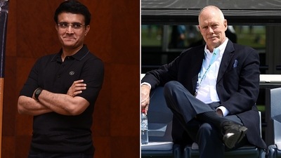 Sourav Ganguly fixed his tweet featuring Greg Chappell (Getty Images)