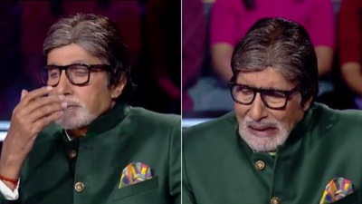 Stills of Amitabh Bachchan from Kaun Banega Crorepati 14. Stills of Amitabh Bachchan from Kaun Banega Crorepati 14.