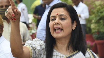 Trinamool MP Mahua Moitra. (PTI) Trinamool MP Mahua Moitra. (PTI)