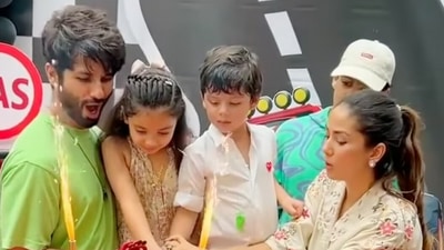 Shahid Kapoor with his family. Shahid Kapoor with his family.