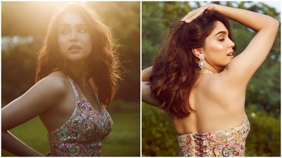 Corset tops and dresses are the biggest trends right now. Almost every Gen-Z fashionista has this style statement in their closet. While many versions of the corset have dominated our Instagram feeds or wardrobes, actor Sharvari Wagh gave it a new twist by donning a corset bedecked with traditional elements for a new photoshoot. The refreshing look impressed her fans and garnered much love online. Keep scrolling to check out Sharvari's photos. (Instagram) Corset tops and dresses are the biggest trends right now. Almost every Gen-Z fashionista has this style statement in their closet. While many versions of the corset have dominated our Instagram feeds or wardrobes, actor Sharvari Wagh gave it a new twist by donning a corset bedecked with traditional elements for a new photoshoot. The refreshing look impressed her fans and garnered much love online. Keep scrolling to check out Sharvari's photos. (Instagram)