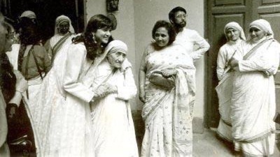 Sushmita Sen with Mother Teresa a few decades ago.