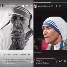 Priyanka Chopra on Tuesday shared posts on her Instagram Stories. Priyanka Chopra on Tuesday shared posts on her Instagram Stories.