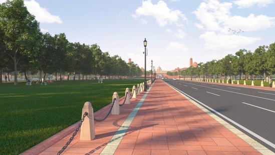 Delhi Police said elaborate arrangements have been made in order to facilitate the safety of pedestrians, including children and to ensure smooth movement of traffic in the New Delhi district.(Ministry of housing and urban affairs)