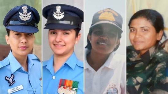 (L-R) Squadron Leader Varlin Pawar, Squadron Leader Sumedha Chopra, Lt. Commander Seema Verma and Greeshma Mannari. (L-R) Squadron Leader Varlin Pawar, Squadron Leader Sumedha Chopra, Lt. Commander Seema Verma and Greeshma Mannari.