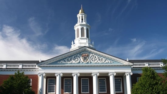 Harvard University, with a super spread campus with 15 colleges and departments spread across Boston, was a Biblical ‘city on the hill’ to itself.(Getty Images)