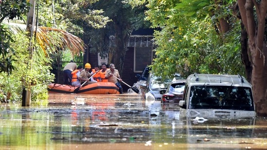 With the losses incurred by heavy rains in Bengaluru, Karnataka Chief Minister Basavaraj Bommai on Monday said a decision has been taken to release <span class='webrupee'>₹</span>300 crore to deal with the current situation and the maintenance of basic infrastructure in the city.(REUTERS)
