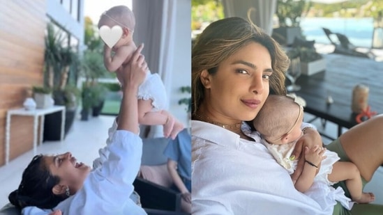 Priyanka Chopra laughs, plays with Malti Marie in unseen photo: 'My whole  heart' | Bollywood - Hindustan Times