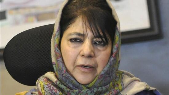 Former Jammu and Kashmir chief minister and PDP chief Mehbooba Mufti raised the issue in a tweet. (HT File)
