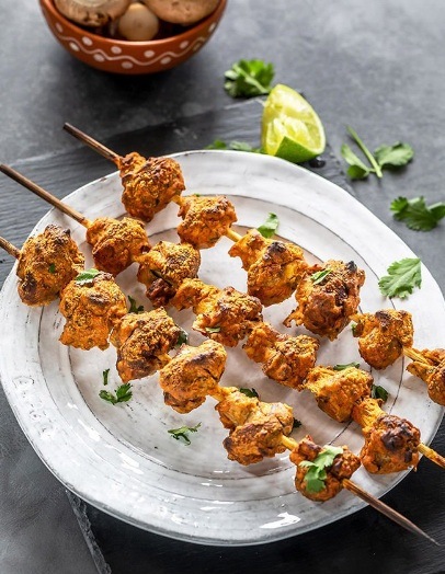 Mushroom tikka Mushroom tikka