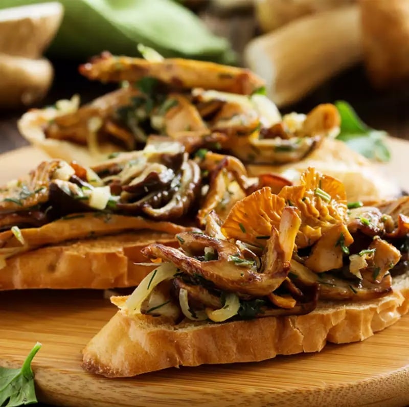 Mushroom bruschetta Mushroom bruschetta