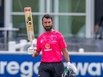 Cheteshwar Pujara while playing in the Royal London One-Day Cup 2022 in England. Cheteshwar Pujara while playing in the Royal London One-Day Cup 2022 in England.