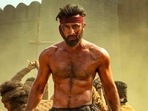 Ranbir Kapoor in a still from Shamshera. Ranbir Kapoor in a still from Shamshera.