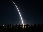 In this image released by the US Air Force shows an unarmed Minuteman III intercontinental ballistic missile being launched from Vandenberg Space Force Base in California. In this image released by the US Air Force shows an unarmed Minuteman III intercontinental ballistic missile being launched from Vandenberg Space Force Base in California.