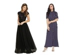 Maxi dress look graceful and feminine.