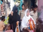 Muslim BJP leader had earlier said she is not afraid or scared of the fatwas.(ANI) Muslim BJP leader had earlier said she is not afraid or scared of the fatwas.(ANI)