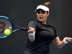 Sania Mirza in action.&nbsp;