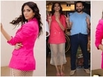 Vikram Vedha actor Yogita Bihani stuns in see-through dress and blazer with Saif Ali Khan at film event Vikram Vedha actor Yogita Bihani stuns in see-through dress and blazer with Saif Ali Khan at film event 