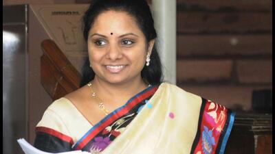 K Kavitha, daughter of chief minister K Chandrasekhar Rao, in a tweet said it was both delightful and insightful to hear how the state’s social security pension scheme has supported the beneficiaries. (ANI)