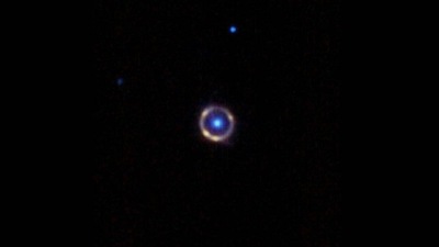 James Webb Space Telescope: The Einstein Ring as seen by the telescope. James Webb Space Telescope: The Einstein Ring as seen by the telescope.