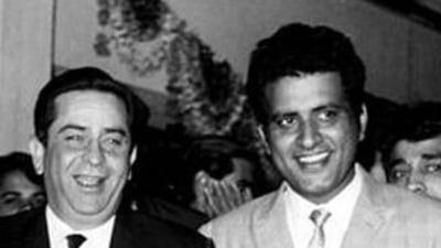Manoj Kumarb and Raj Kapoor appeared in 1970 film Mera Naam Joker. Manoj Kumarb and Raj Kapoor appeared in 1970 film Mera Naam Joker.