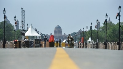 A view of the national capital's Kartavya Path in New Delhi. (Hindustan Times) A view of the national capital's Kartavya Path in New Delhi. (Hindustan Times)