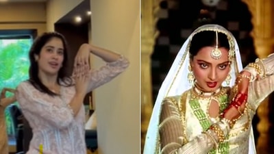 Janhvi Kapoor dances to Umrao Jaan's song.