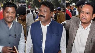 Suspended Jharkhand Congress MLAs, Rajesh Kachchap, Naman Kongari and Irfan Ansari. (File/PTI) Suspended Jharkhand Congress MLAs, Rajesh Kachchap, Naman Kongari and Irfan Ansari. (File/PTI)