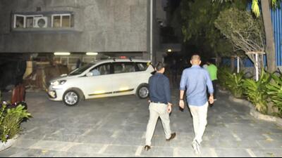 Income Tax department (IT) officials leave after conducting a raid at premises of the think-tank Centre for Policy Research (CPR), in New Delhi, Wednesday, September 7, 2022. (PTI Photo/Kamal Singh) Income Tax department (IT) officials leave after conducting a raid at premises of the think-tank Centre for Policy Research (CPR), in New Delhi, Wednesday, September 7, 2022. (PTI Photo/Kamal Singh)