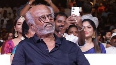 Rajinikanth at Ponniyin Selvan Part 1 event. Rajinikanth at Ponniyin Selvan Part 1 event. 