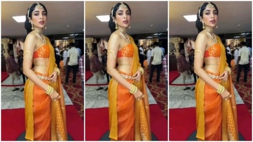 Sobhita Dhulipala attends the Ponniyin Selvan Part 1 event. (Instagram) Sobhita Dhulipala attends the Ponniyin Selvan Part 1 event. (Instagram)