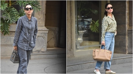 Poran Xxx Karisma Kapoor - Kareena Kapoor, Karisma Kapoor visit parents in stunning casuals. Pics  inside | Fashion Trends - Hindustan Times