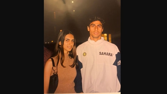 Rushma Nehra shared this throwback picture with Ashish Nehra on Instagram.(Instagram/@rd.nehra)