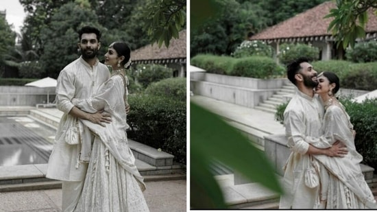 Mouni Roy with husband Suraj Nambiar. 