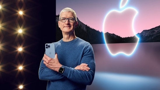 Apple Event 2022 Live: Tim Cook will address the media and launch the upcoming lineup of cell phones and other electronic devices.(AFP)