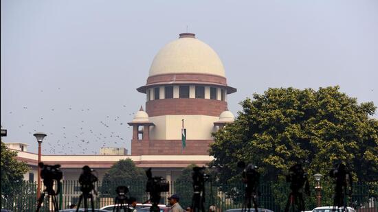 The Supreme Court building in Delhi. (Amal KS/HT PHOTO)