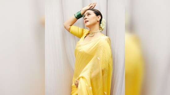 Kajol struck some dramatic poses for the camera and she sure nailed all of them.(Instagram/@kajol)