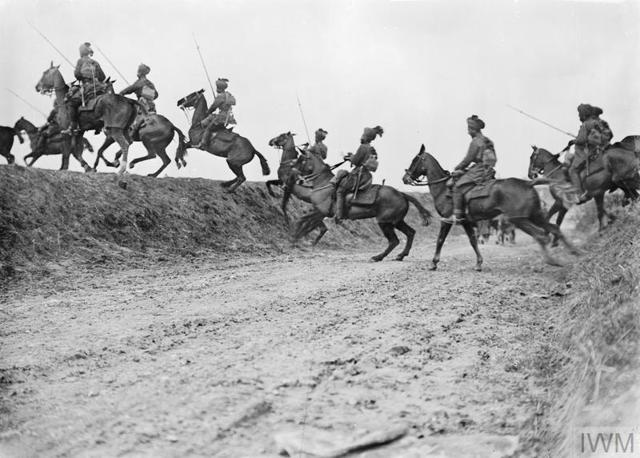 9th Hodson's Horse (Bengal Lancers), Indian Army during the Battle of Arras in April 1917. (Wikimedia Commons) 9th Hodson's Horse (Bengal Lancers), Indian Army during the Battle of Arras in April 1917. (Wikimedia Commons)