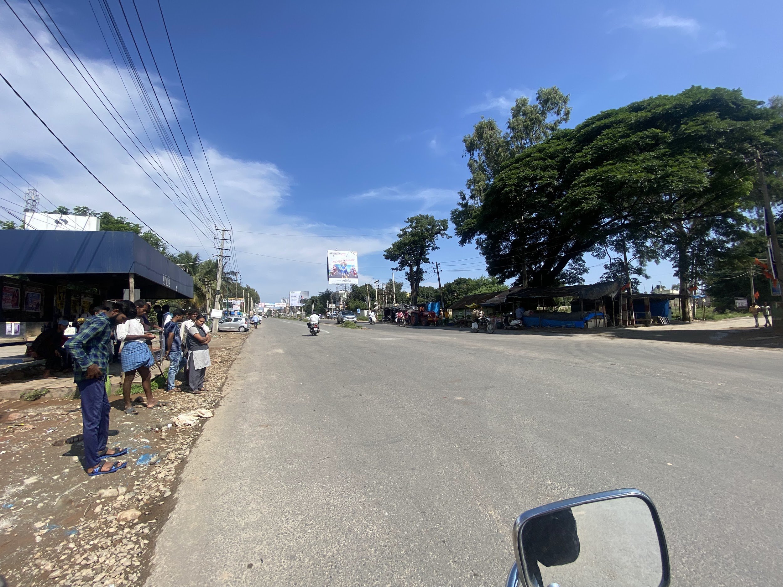 A Twitter user shared the image of Sarjapur Road, near Dommasandra on Tuesday, showing that some parts of the city have returned to normalcy. (@judgementalhero/Twitter)