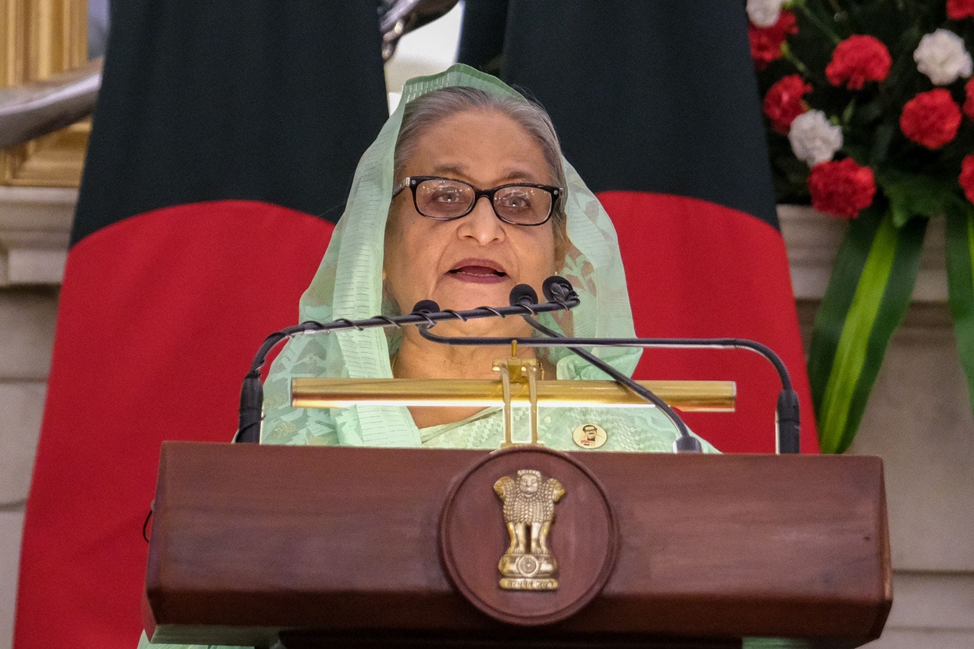 Bangladesh's Prime Minister Sheikh Hasina, (Photographer: T. Narayan/Bloomberg) Bangladesh's Prime Minister Sheikh Hasina, (Photographer: T. Narayan/Bloomberg)