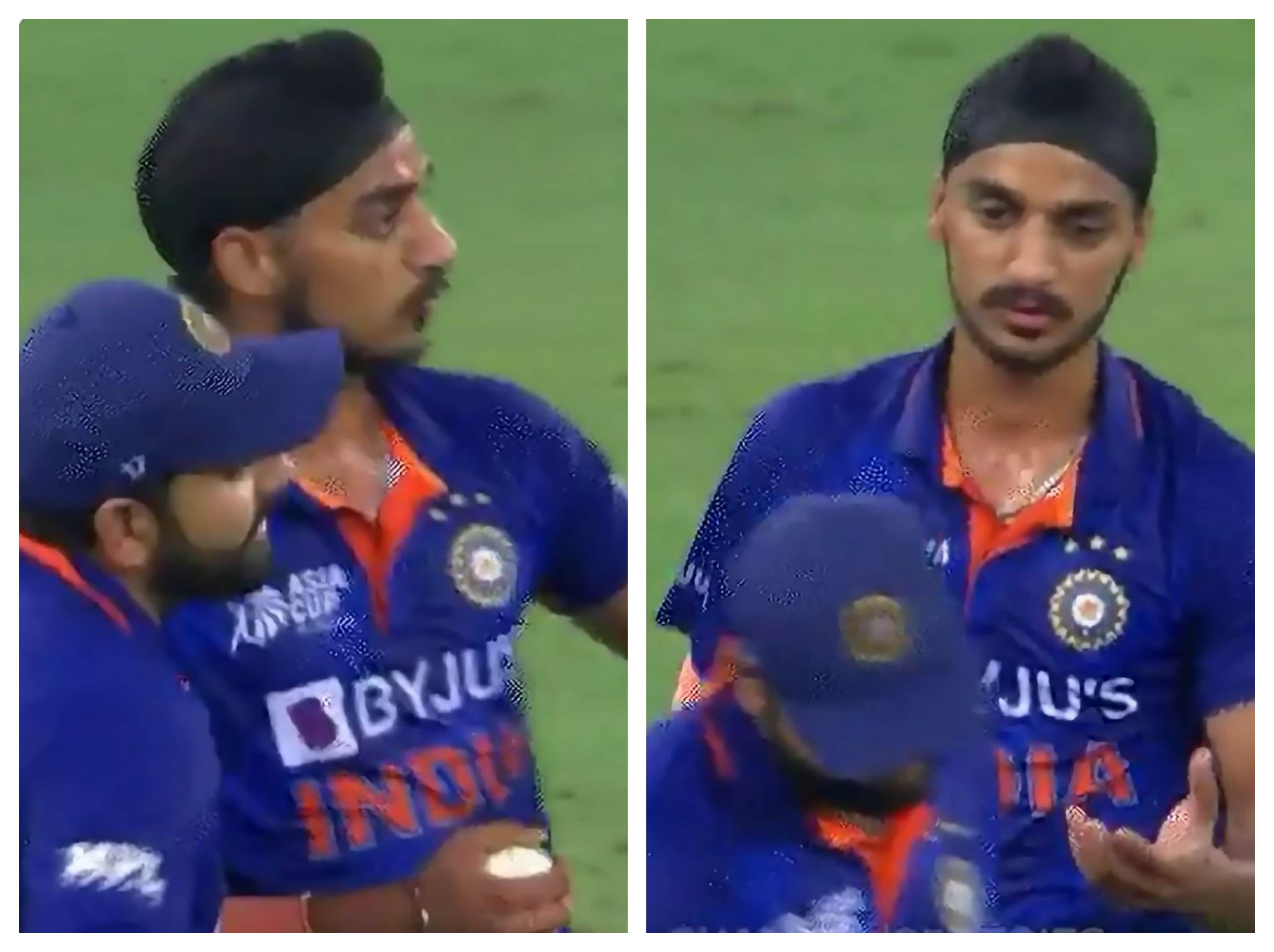 Rohit Sharma almost turned his back on Arshdeep Singh in the last over during India vs Sri Lanka Asia Cup match Rohit Sharma almost turned his back on Arshdeep Singh in the last over during India vs Sri Lanka Asia Cup match