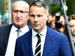 Former Manchester United footballer Ryan Giggs leaves Manchester Crown Court, in Manchester, England.
